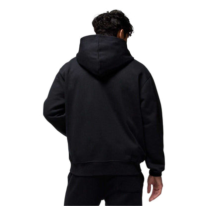 Black-Red - Back - Nike Mens Air Jordan Jumpman Pullover Hoodie