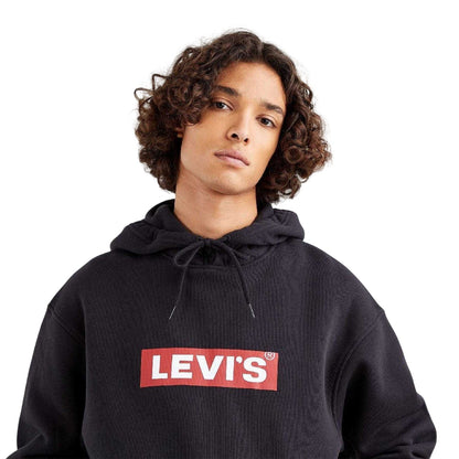 Black - Side - Levis Mens Graphic Relaxed Fit Hoodie