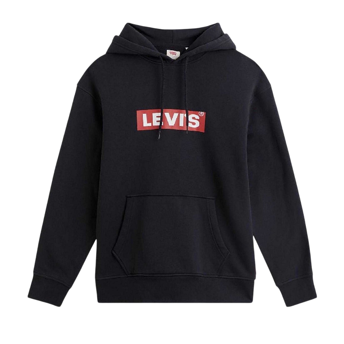 Black - Front - Levis Mens Graphic Relaxed Fit Hoodie