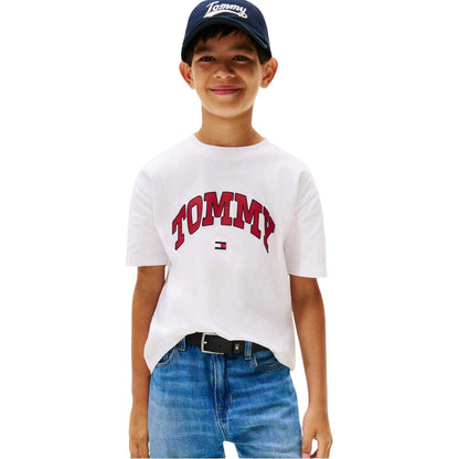 White - Lifestyle - Tommy Hilfiger Childrens-Kids Varsity T-Shirt