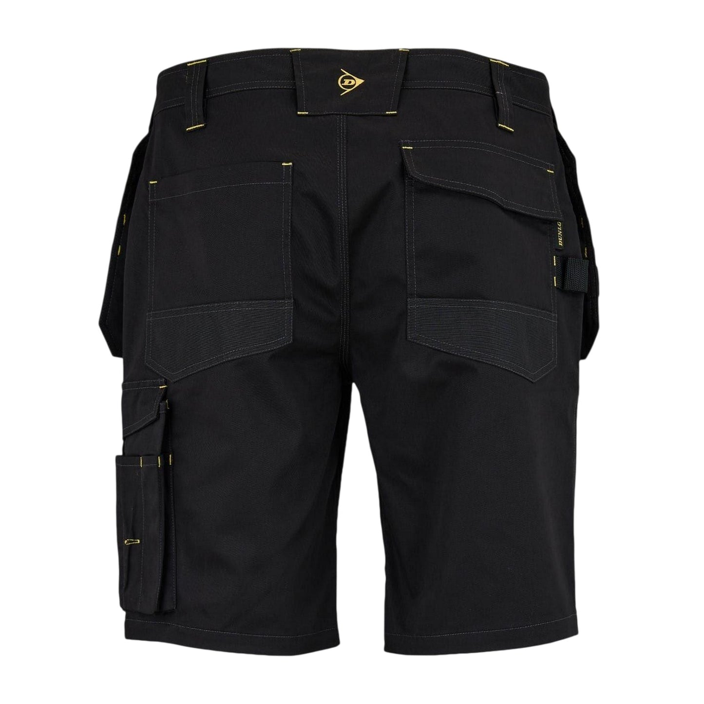 Black - Back - Dunlop Mens On Site Work Shorts