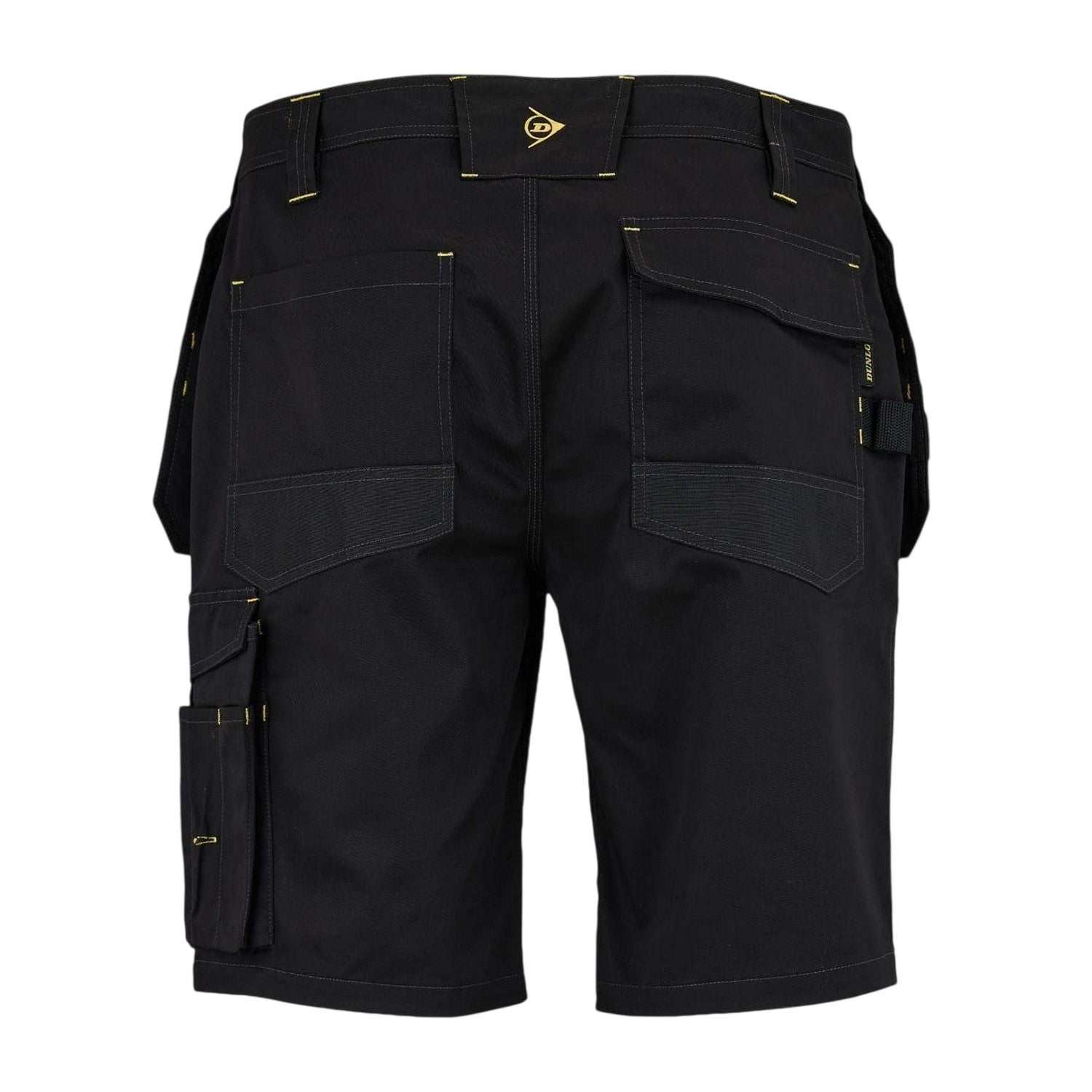 Black - Back - Dunlop Mens On Site Work Shorts