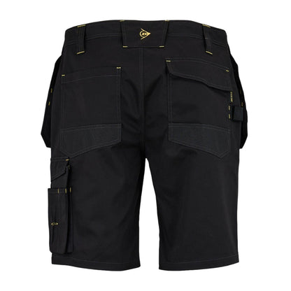 Black - Back - Dunlop Mens On Site Work Shorts