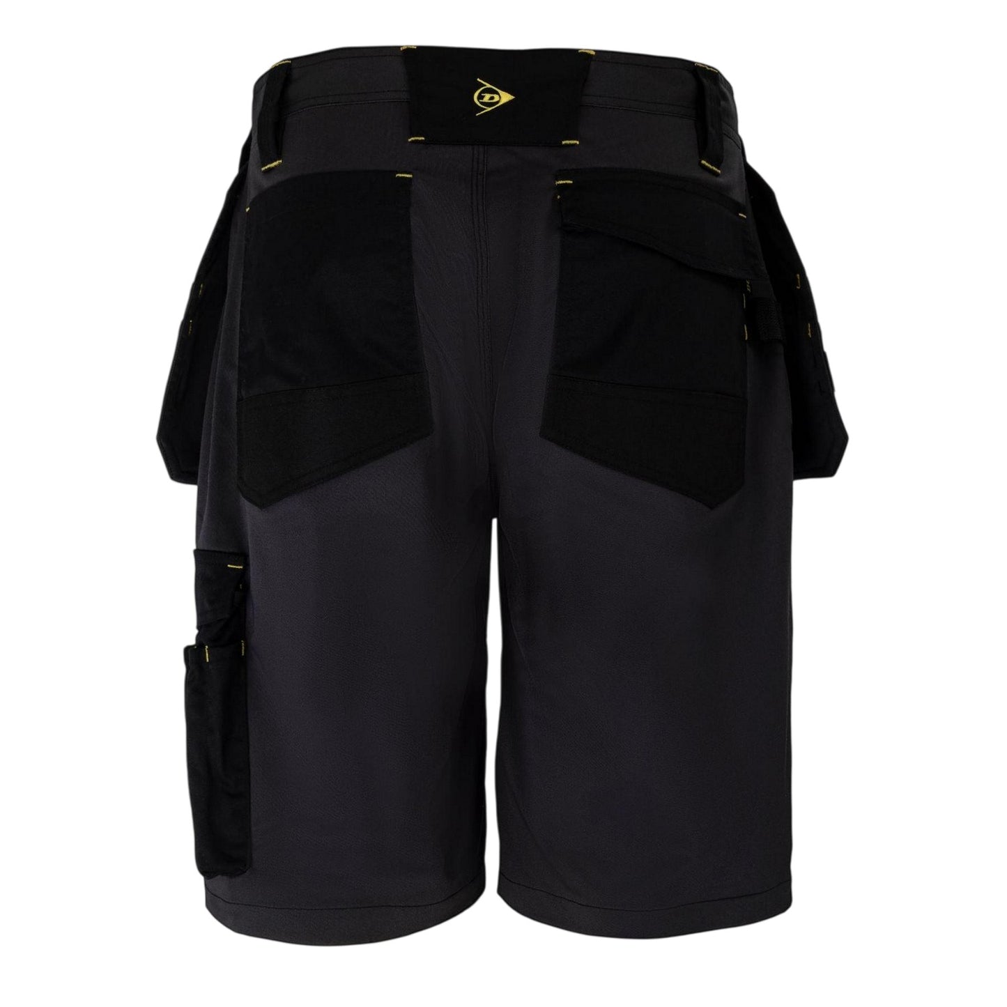 Charcoal-Black - Back - Dunlop Mens On Site Work Shorts