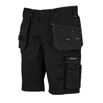 Charcoal-Black - Side - Dunlop Mens On Site Work Shorts
