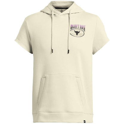 Brown - Front - Under Armour Mens Project Rock Short-Sleeved Hoodie