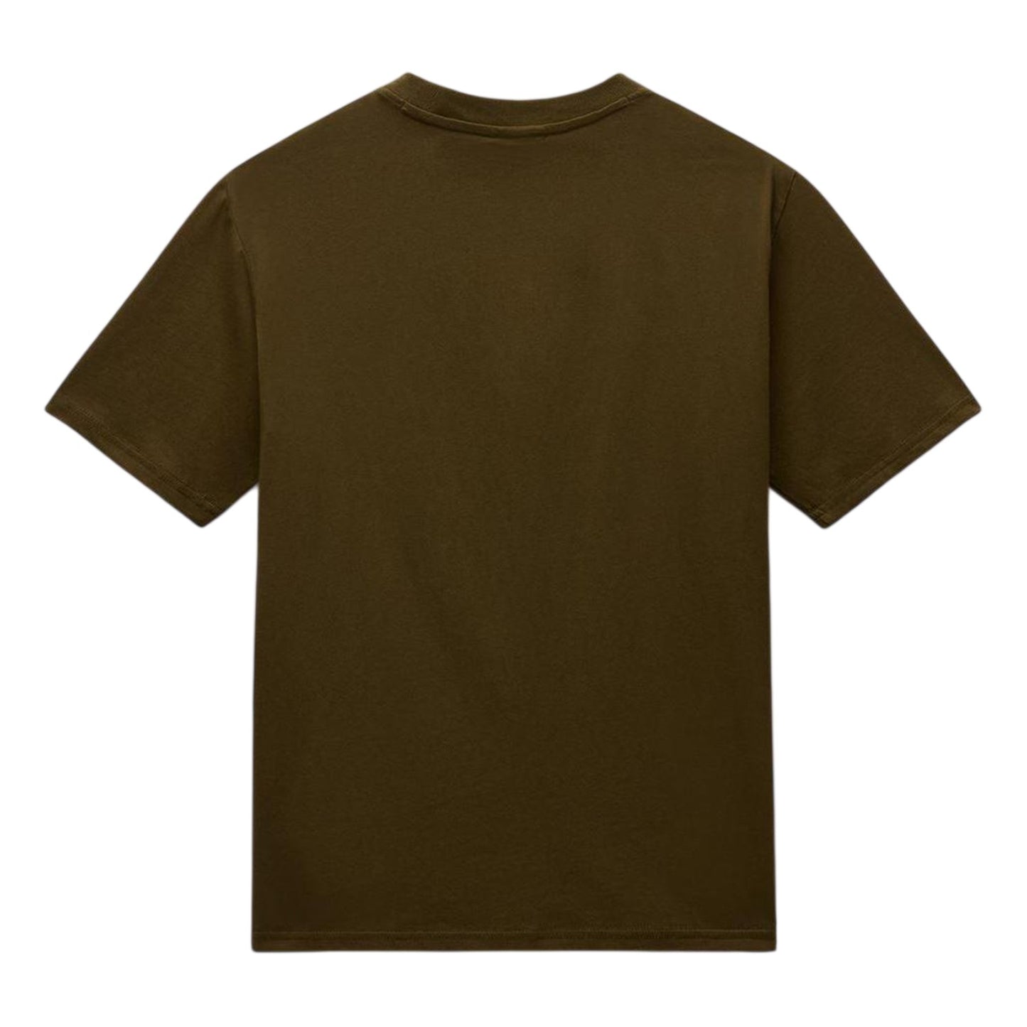 Dark Olive - Back - Napapijri Mens Box Logo Cotton T-Shirt