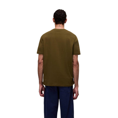 Dark Olive - Lifestyle - Napapijri Mens Box Logo Cotton T-Shirt