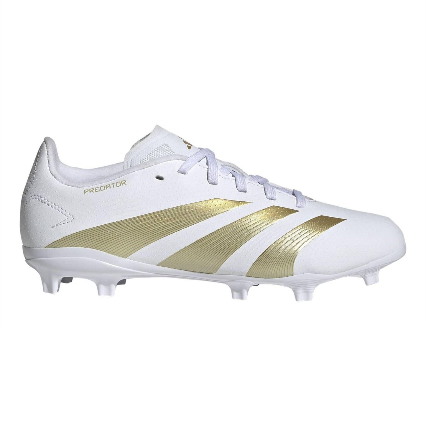 White - Front - Adidas Childrens-Kids League Firm Ground Football Boots