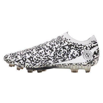 Black-White - Back - Under Armour Unisex Adult Elite Pixelated Firm Ground Football Boots