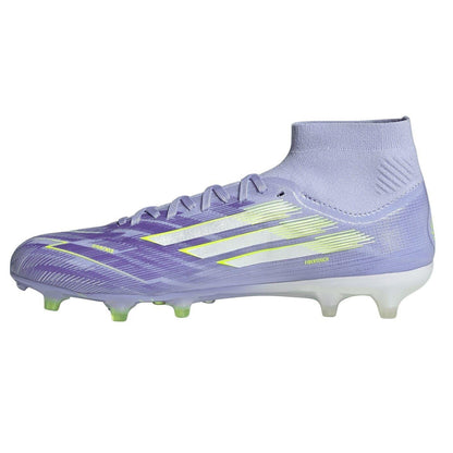 Purple-Lemon - Side - Adidas Womens-Ladies F50 Firm Ground Football Boots