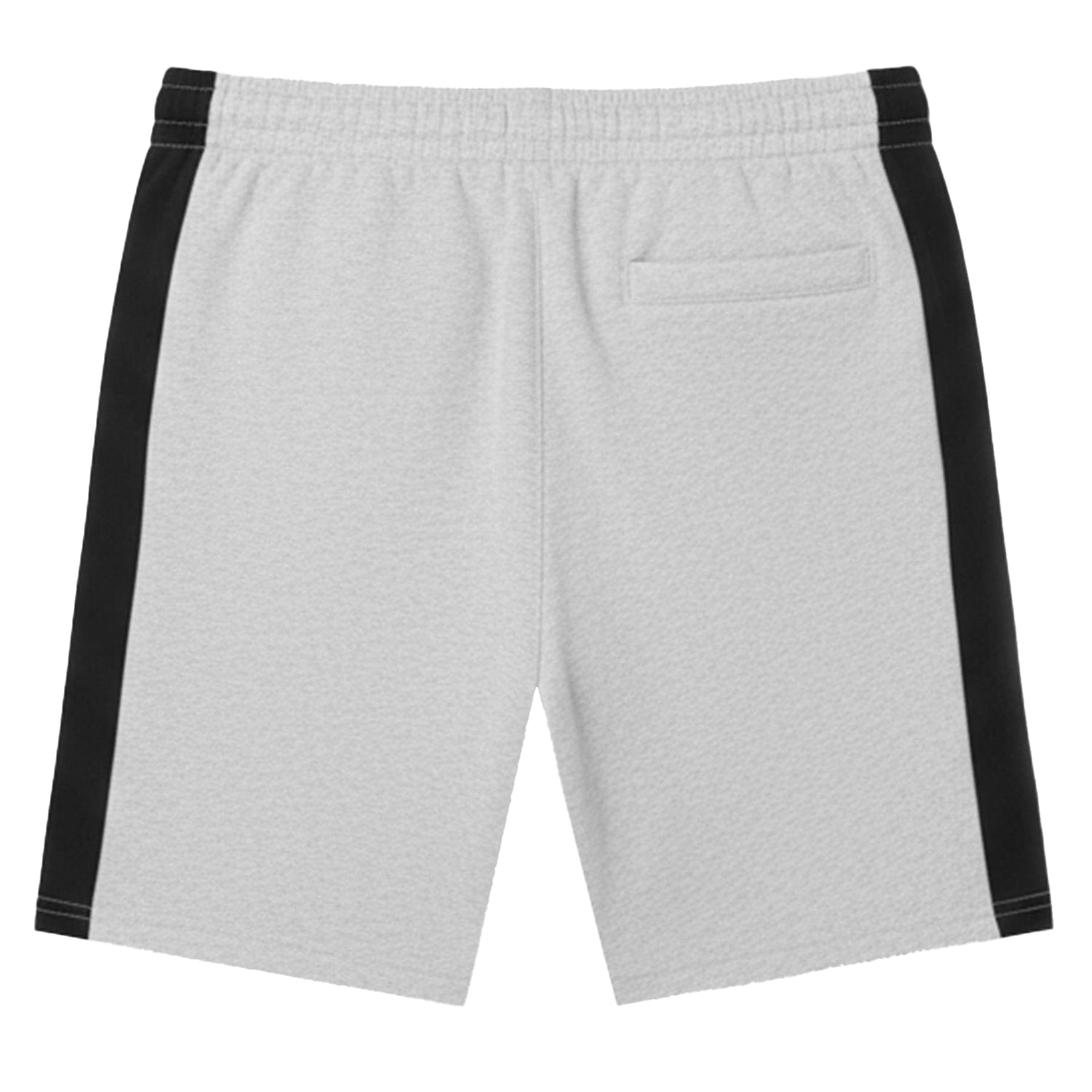 Grey - Back - Lacoste Mens Fleece Colour Block Regular Shorts