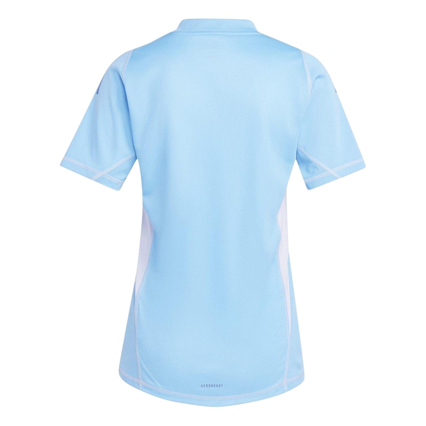 Blue Burst - Back - Adidas Womens-Ladies V Neck Raglan T-Shirt