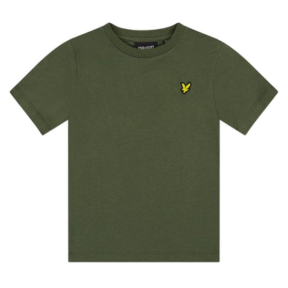 Deep Depths - Front - Lyle & Scott Boys Embroidered Logo Cotton Short-Sleeved T-Shirt