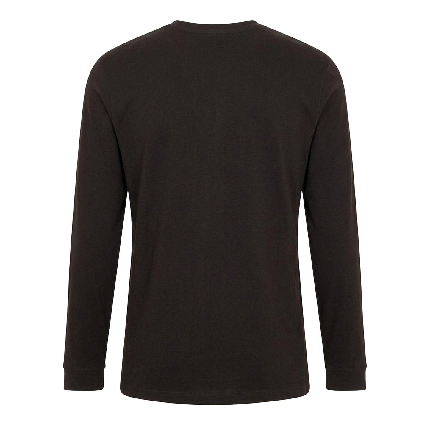 Black - Back - Lacoste Mens Embroidered Logo Jersey Long-Sleeved T-Shirt