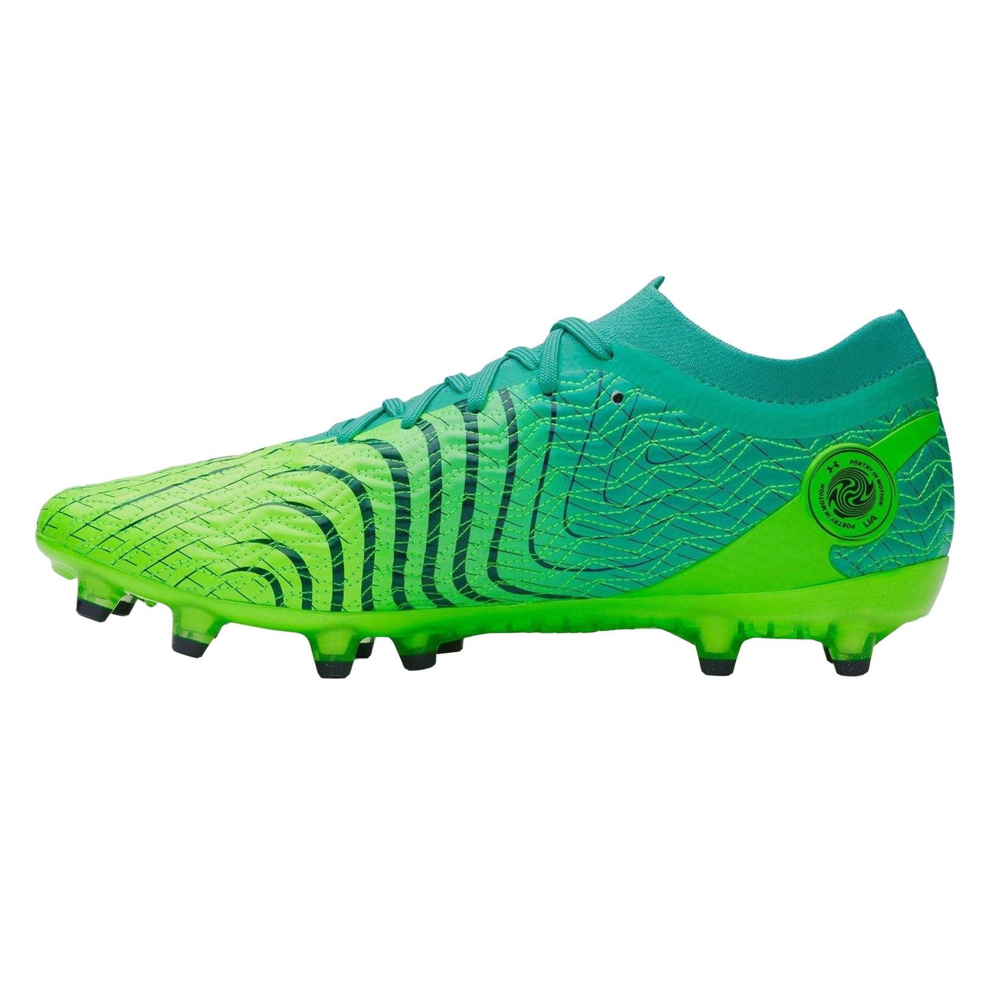 Green-Turquoise - Back - Under Armour Mens Firm Ground Football Boots
