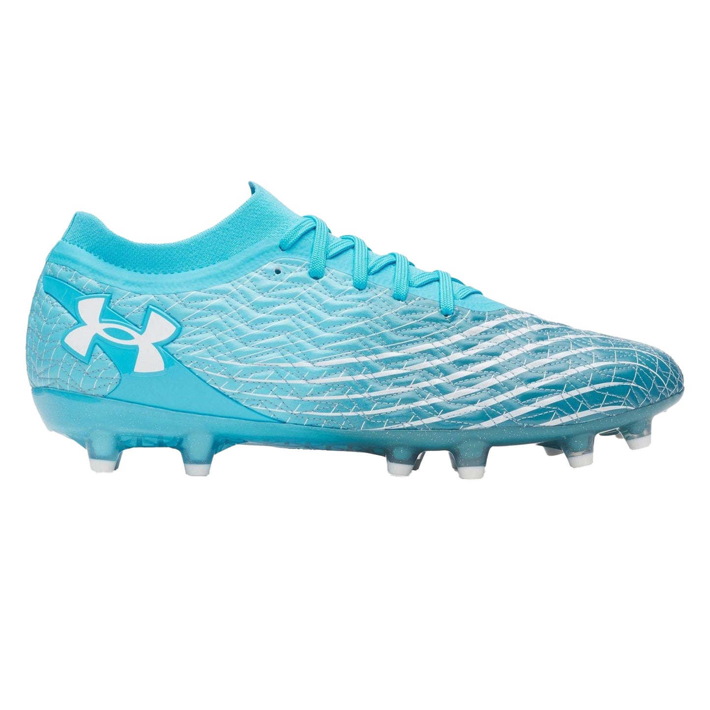 Blue-White - Front - Under Armour Mens Firm Ground Football Boots