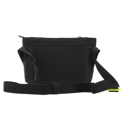 Black - Back - Lacoste Printed Signature Water Repellent Crossbody Bag