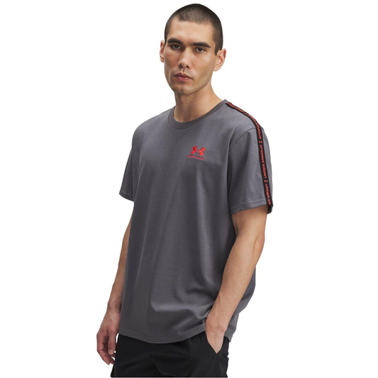 White Castlerock - Front - Under Armour Mens Icon Regular T-Shirt