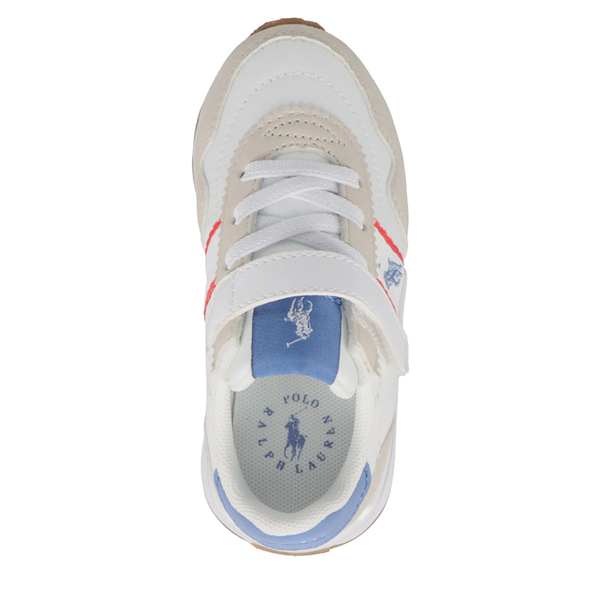 Beige-White - Side - Ralph Lauren Baby Round Toe Trainers