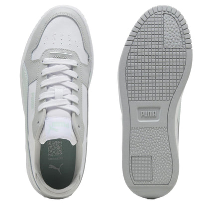 White-Blue-Grey - Lifestyle - Puma Womens-Ladies Carina Street Leather Platform Trainers