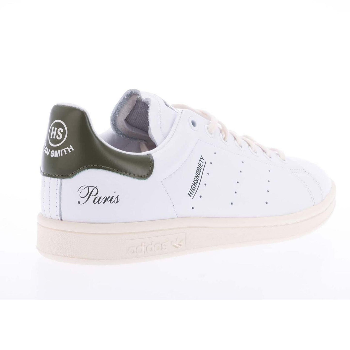 White - Back - Adidas Mens Smith Highsnobiety Leather Casual Trainers