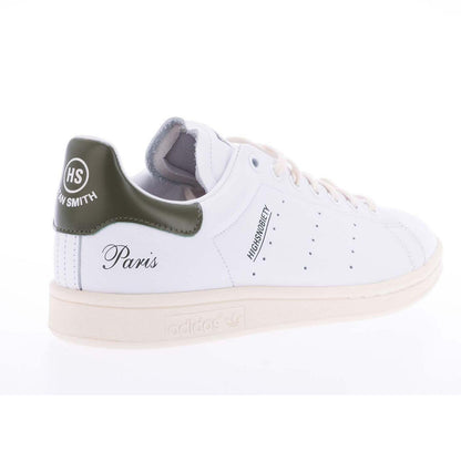 White - Back - Adidas Mens Smith Highsnobiety Leather Casual Trainers