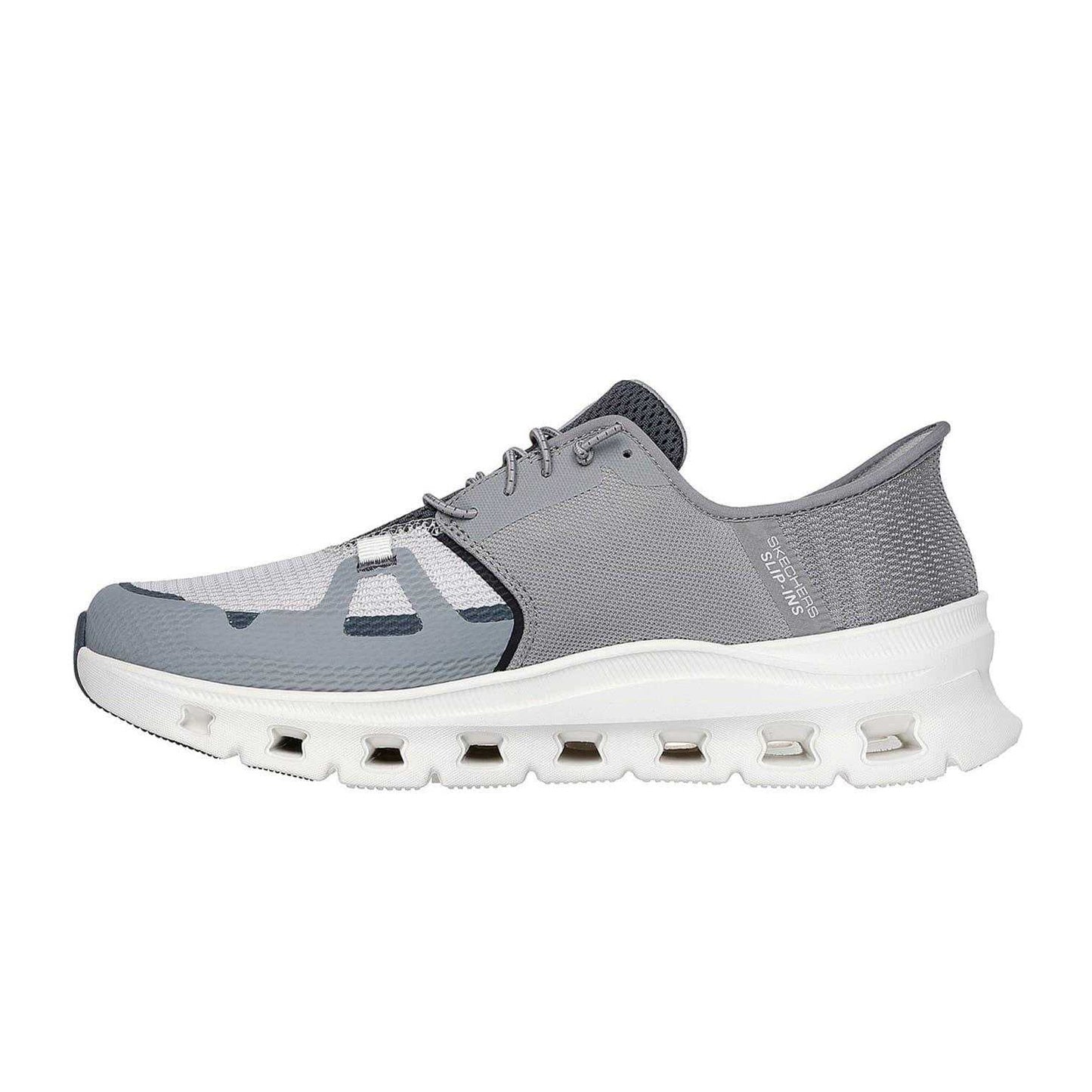 Grey-Charcoal - Back - Skechers Mens Glide-Step Pro Trainers