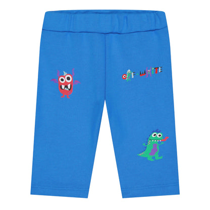 Blue - Front - Off White Baby Monster Jogging Bottoms