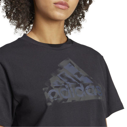 Black - Side - Adidas Womens-Ladies Future Icons T-Shirt