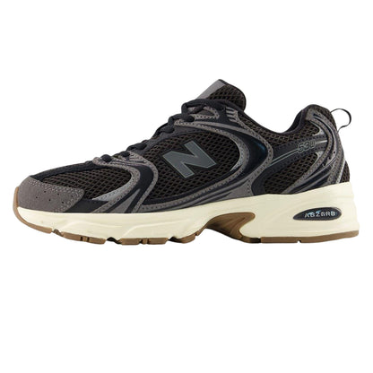 Black-Rock - Side - New Balance Mens 530 Leather Trainers