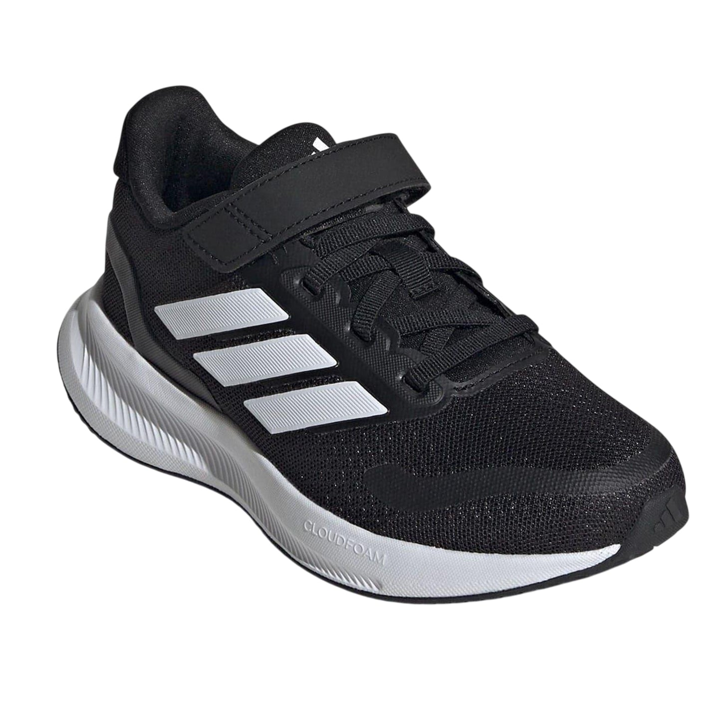 Black-White - Lifestyle - Adidas Childrens-Kids 3 Stripes Trainers