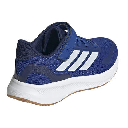 Blue-White - Back - Adidas Childrens-Kids 3 Stripes Trainers