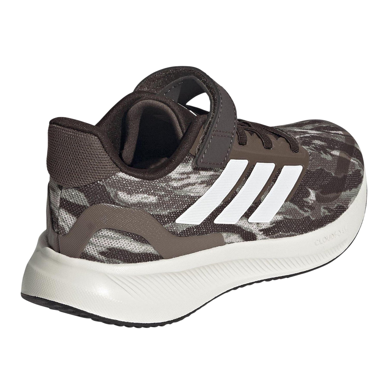 Camo Green - Back - Adidas Childrens-Kids 3 Stripes Trainers