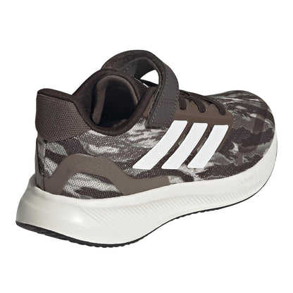 Camo Green - Back - Adidas Childrens-Kids 3 Stripes Trainers