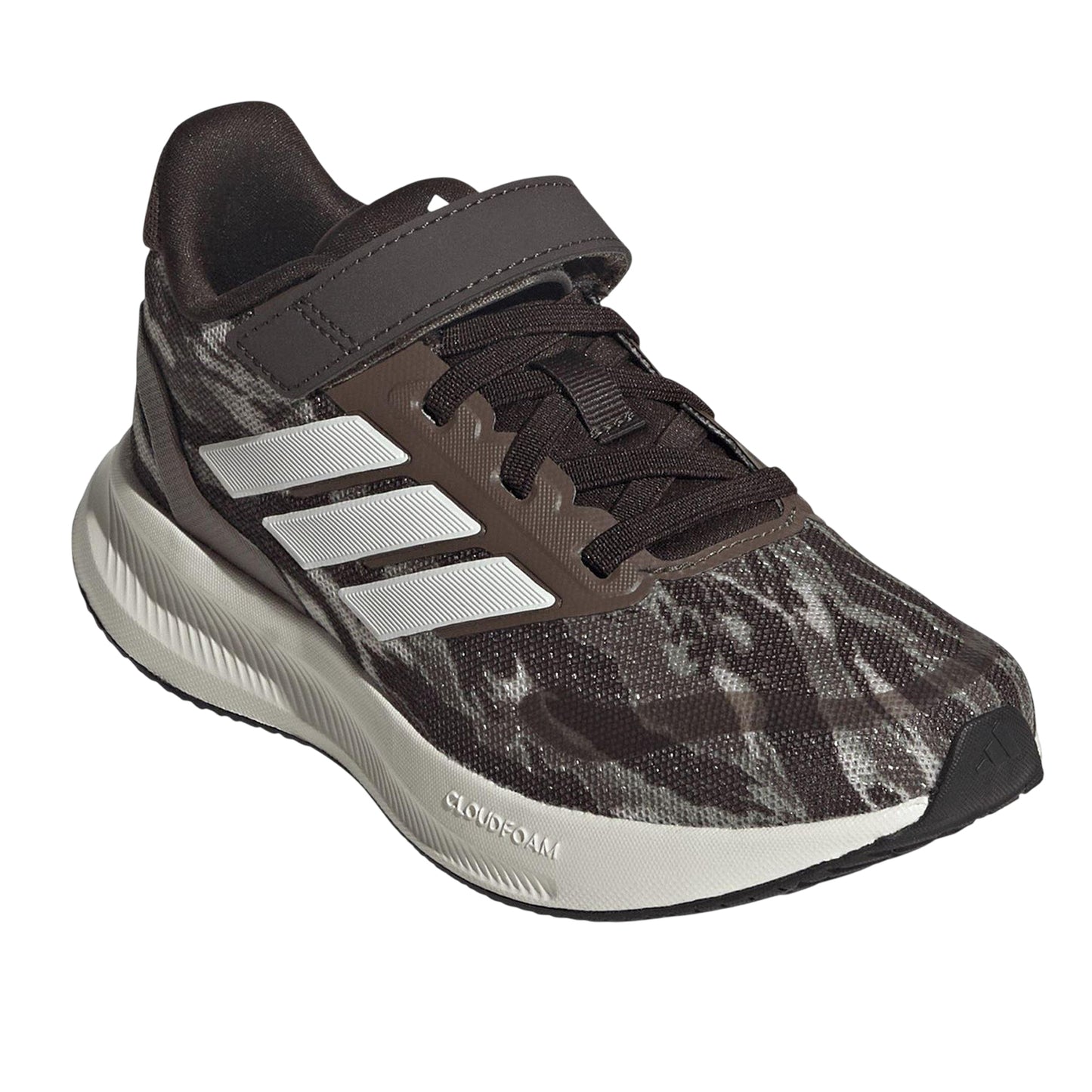 Camo Green - Side - Adidas Childrens-Kids 3 Stripes Trainers
