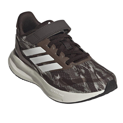 Camo Green - Side - Adidas Childrens-Kids 3 Stripes Trainers