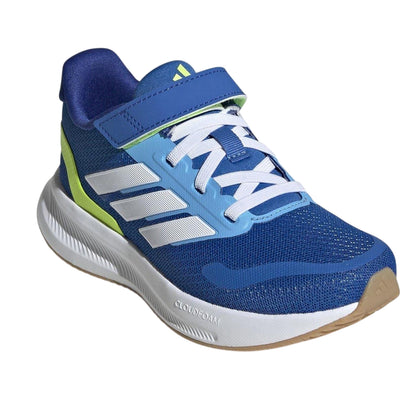 Royal Blue-Lemon - Lifestyle - Adidas Childrens-Kids 3 Stripes Trainers