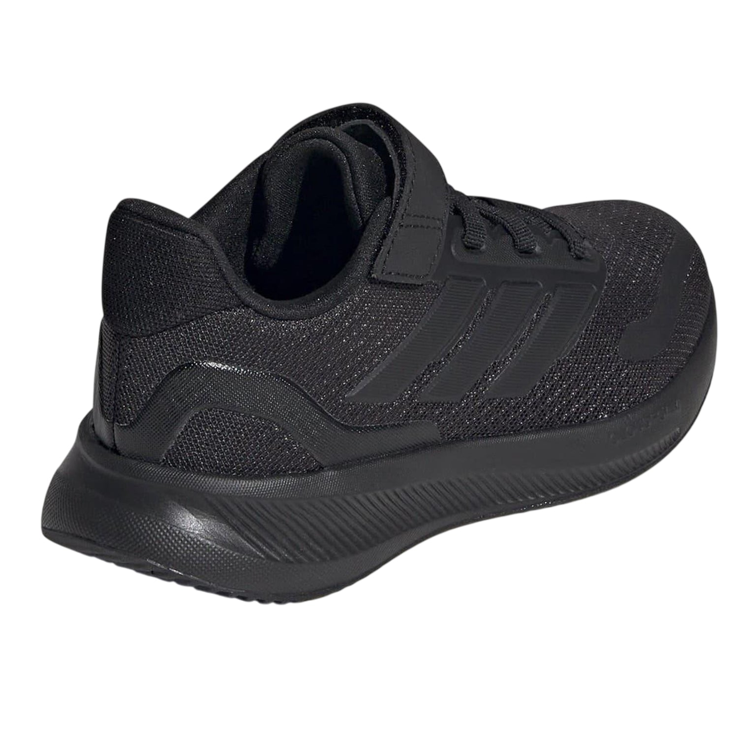 Triple Black - Back - Adidas Childrens-Kids 3 Stripes Trainers