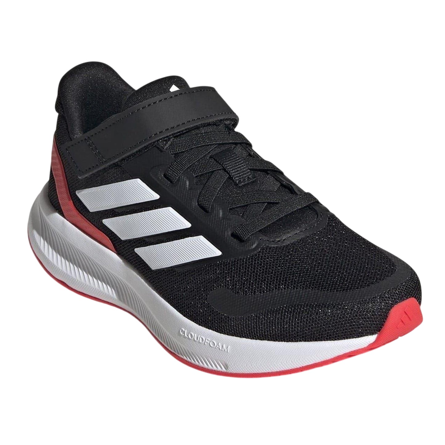Black-Red - Lifestyle - Adidas Childrens-Kids 3 Stripes Trainers