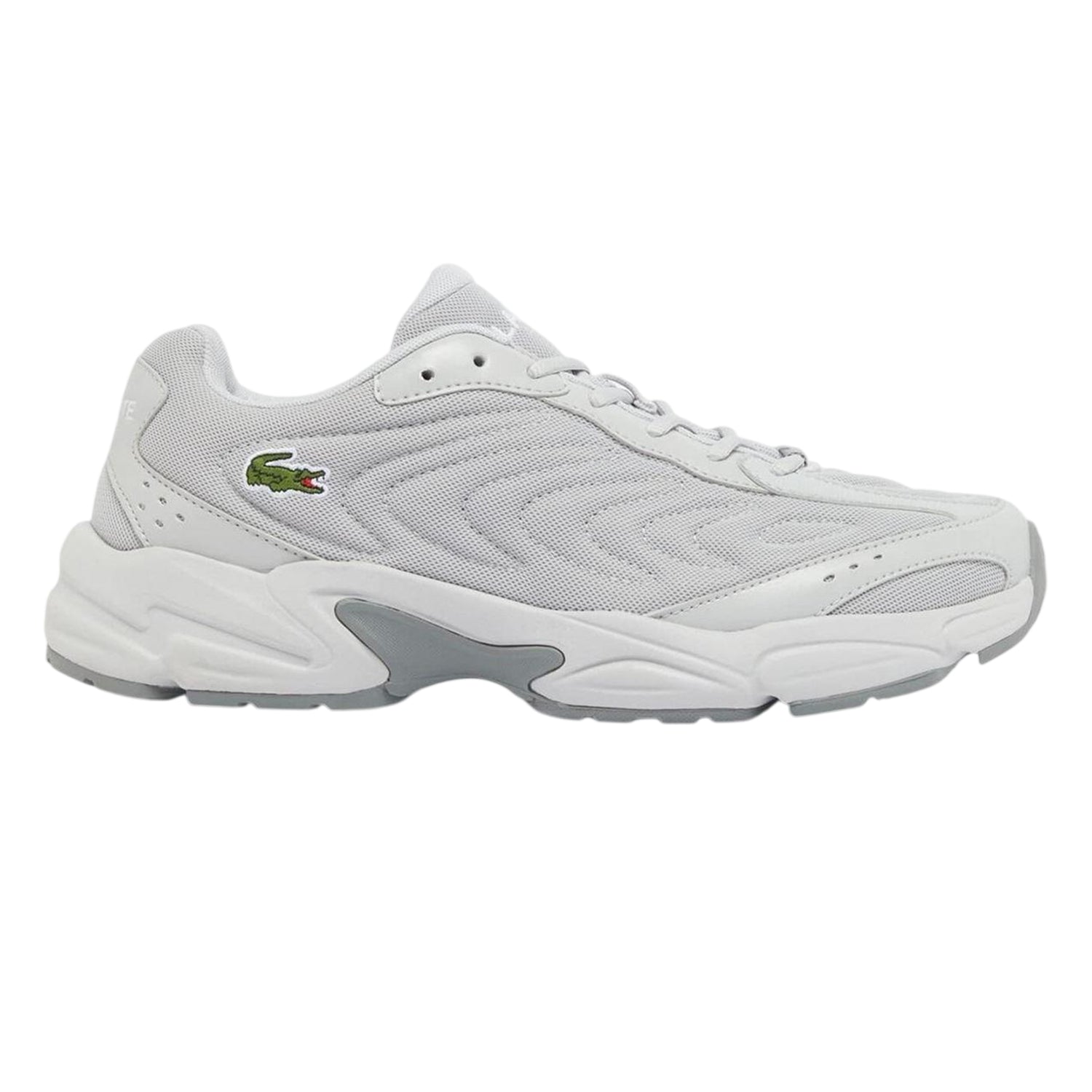 Grey - Side - Lacoste Mens Storm 96 2K Lite Trainers