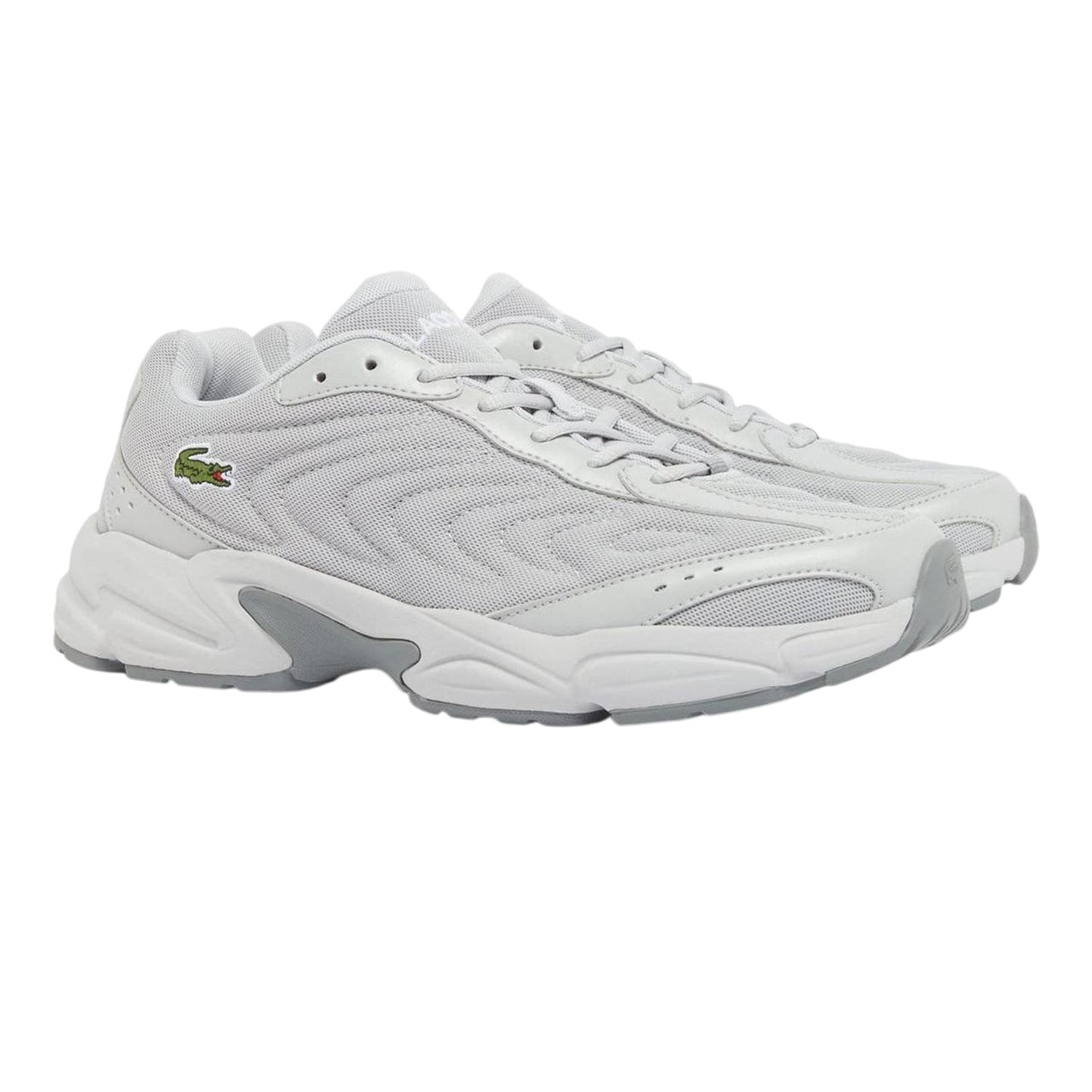 Grey - Front - Lacoste Mens Storm 96 2K Lite Trainers