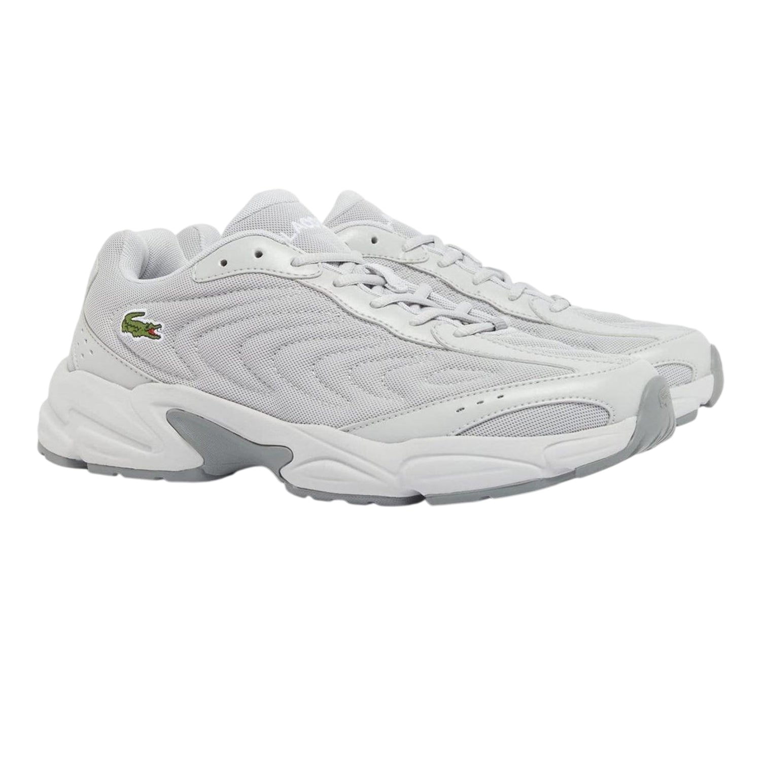 Grey - Front - Lacoste Mens Storm 96 2K Lite Trainers