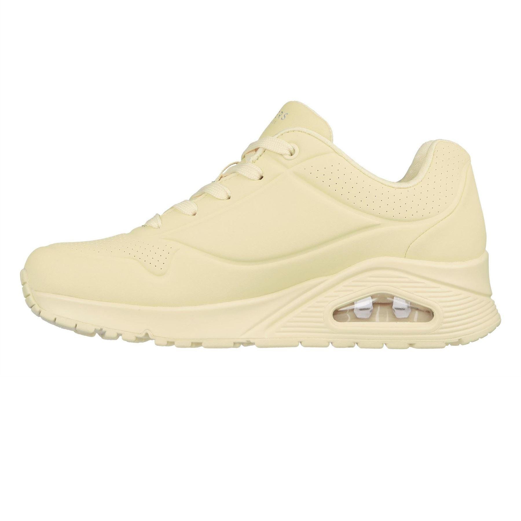 Yellow - Back - Skechers Womens-Ladies Uno Stand On Air Pastel Trainers