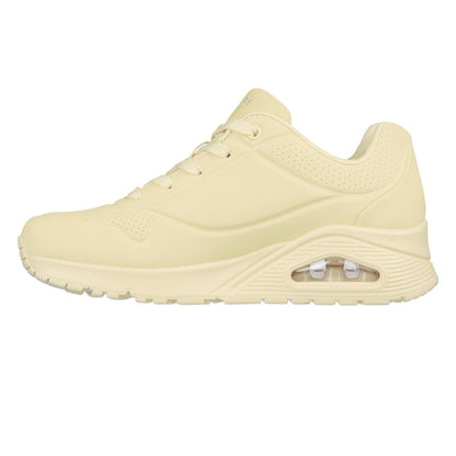 Yellow - Back - Skechers Womens-Ladies Uno Stand On Air Pastel Trainers