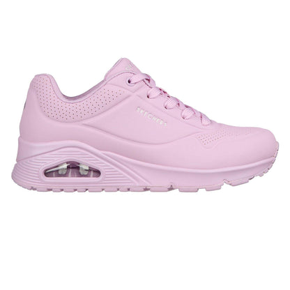 Lavender - Front - Skechers Womens-Ladies Uno Stand On Air Pastel Trainers