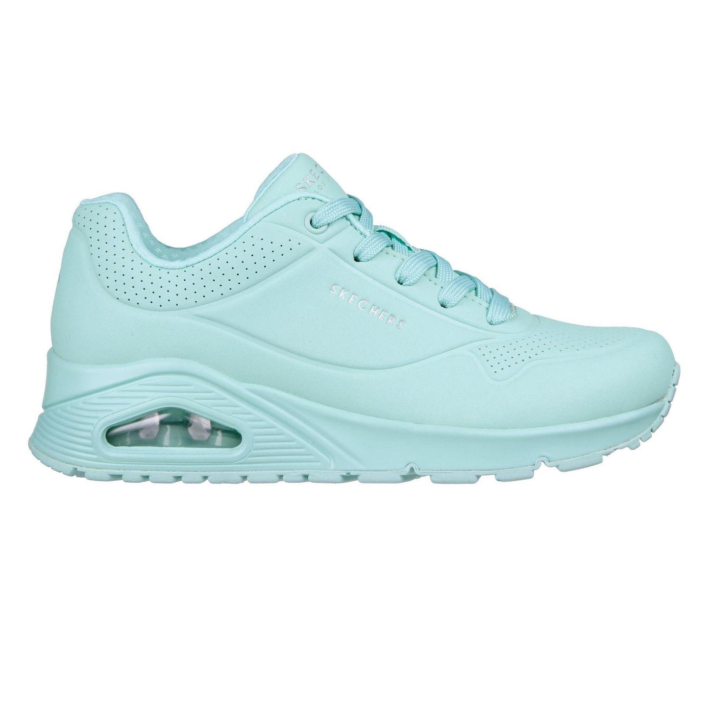 Mint - Front - Skechers Womens-Ladies Uno Stand On Air Pastel Trainers