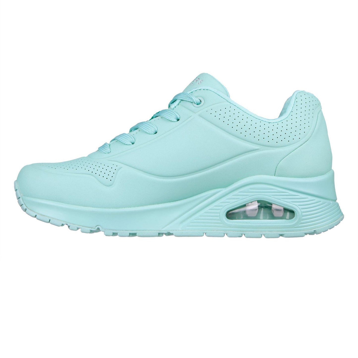 Mint - Back - Skechers Womens-Ladies Uno Stand On Air Pastel Trainers