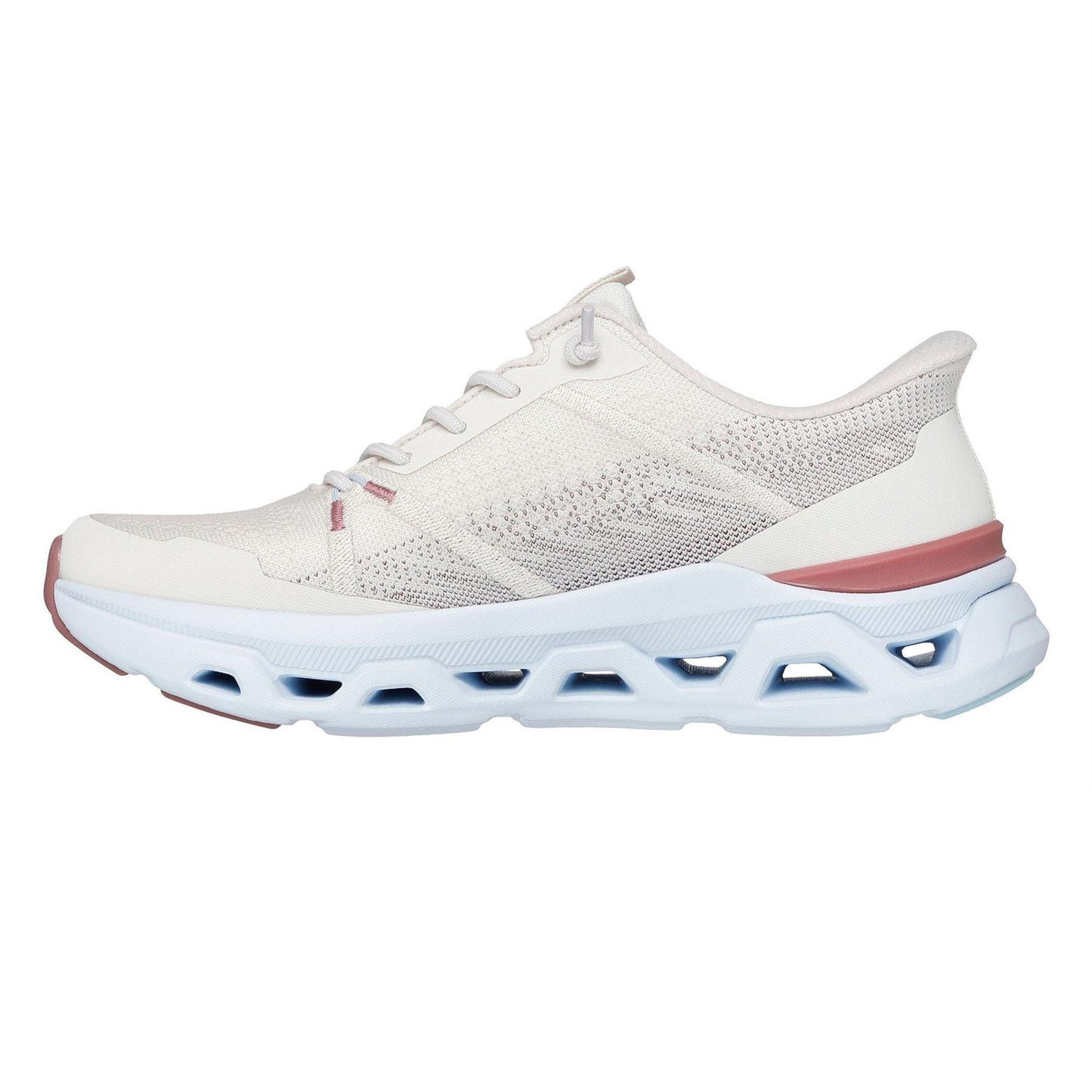 Natural-Blue - Back - Skechers Womens-Ladies Engineered Trainers