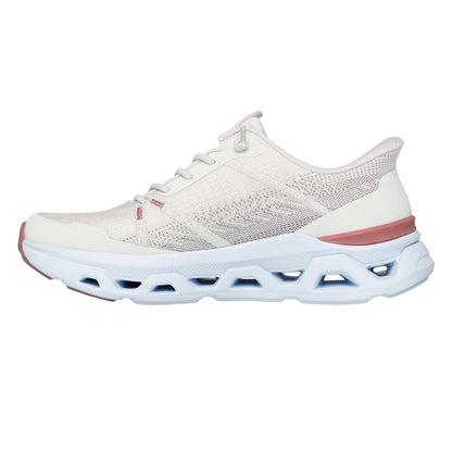 Natural-Blue - Back - Skechers Womens-Ladies Engineered Trainers